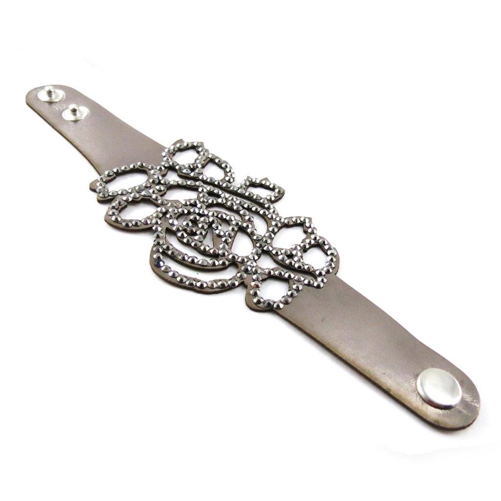 Les Trésors De Lily [J1160] - Gray 'Sissi' Designer Bracelet