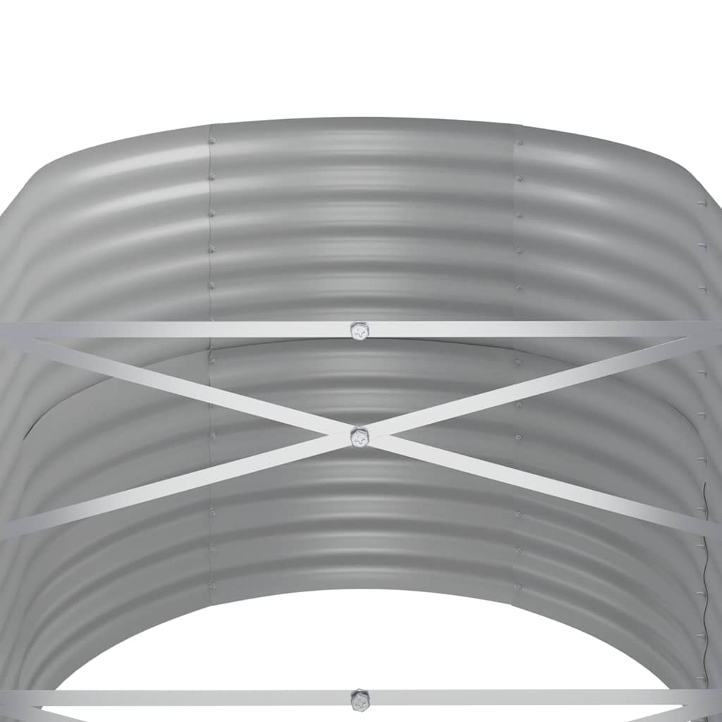 Raised Garden Bed Galvanized Steel 440 X 80 X 68 Cm Anthracite