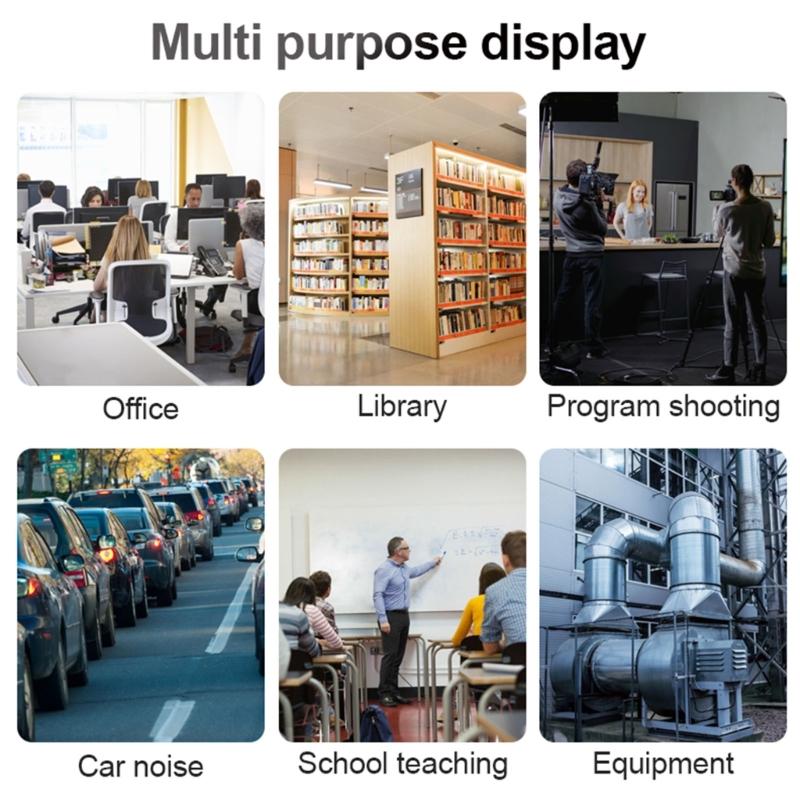 Easy Carry  Decibel Noise Meter 30 To 130dB Ranges  with Data Retention Handheld Sonometer Simple for Home & Professional Use
