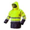 Hi-Vis Wasserdichte Arbeitsjacke, Gelb, Größe XXL