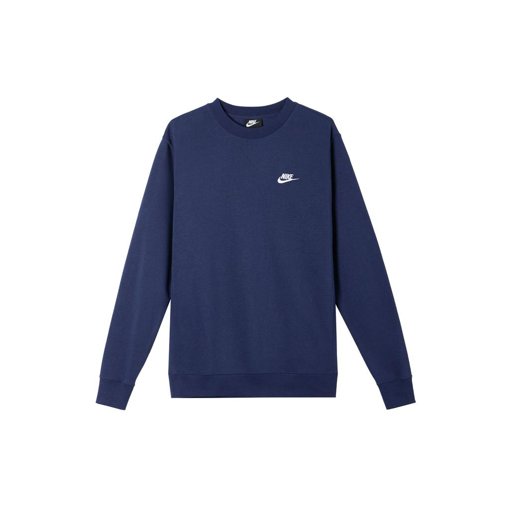 Nike Sportswear Club Fleece Crewneck Midnight Navy/White Unisex Streetwear BV2662-410