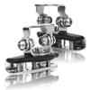 JOYINLED 2pcs Stainless Steel Universal Car Auto Hood LED Work Light Bracket Holder Clamp Engine Cover Lamp Bar Mounting Clamp