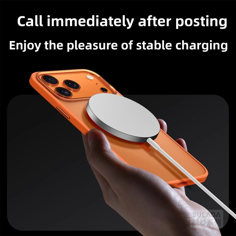 Luxury Matte Hybrid Magnetic Phone Case For iPhone 17 Pro Max 17 Pro 17 Air Translucent Alloy Lens Frame Shockproof Hard Cover