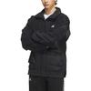 adidas Alphabet Logo Print Loose Stand Collar Jacket Unisex Jacket Black IK7341