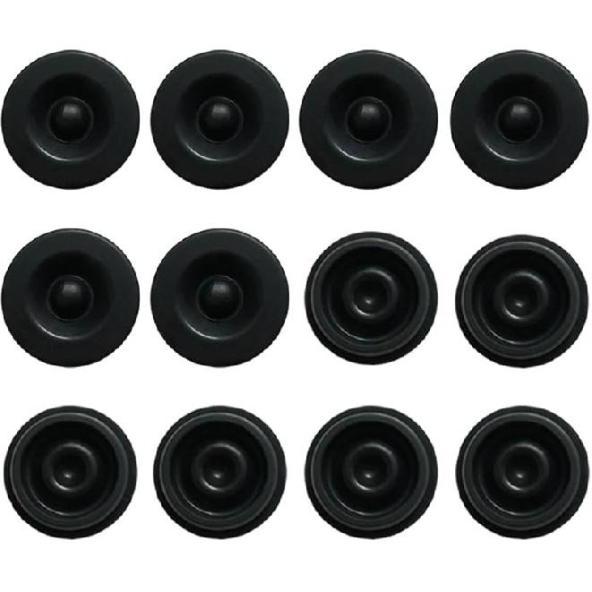 12Pcs Rubber Grease Plugs Hub Dust Cap, Trailer Hub Bearing Dust Caps, Trailer Axle Wheel Hub Cap For Trailer Dexter Lube RV Camper