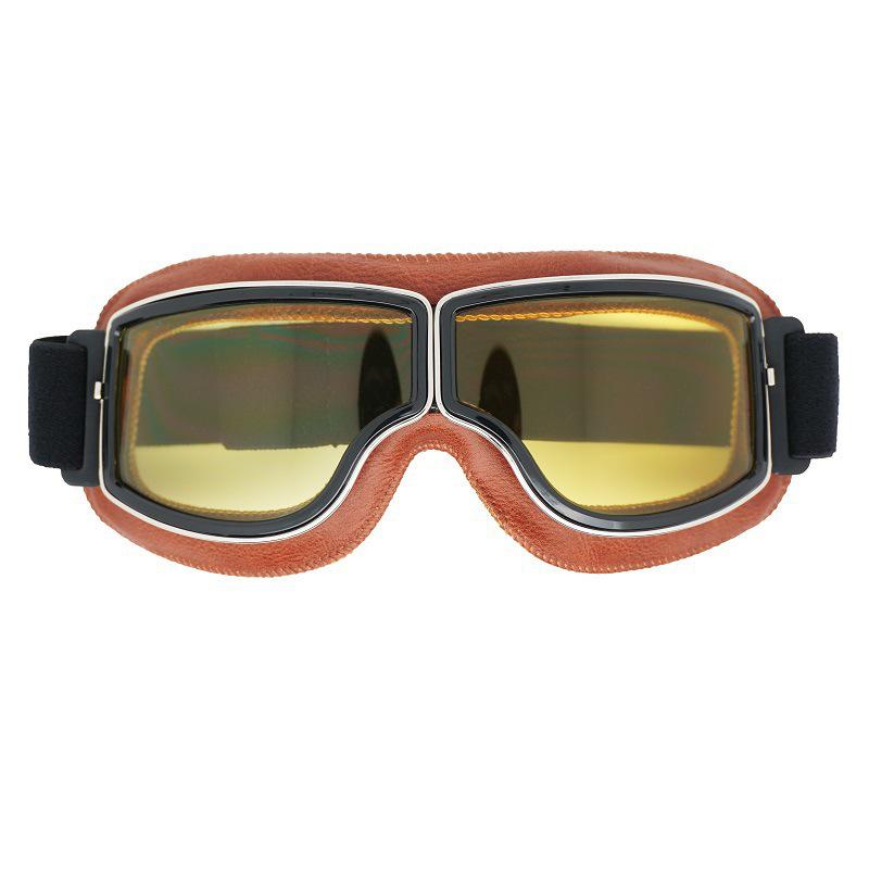 Trendy Retro Harley-Style Windproof Motorcycle Goggles with Sun Protection