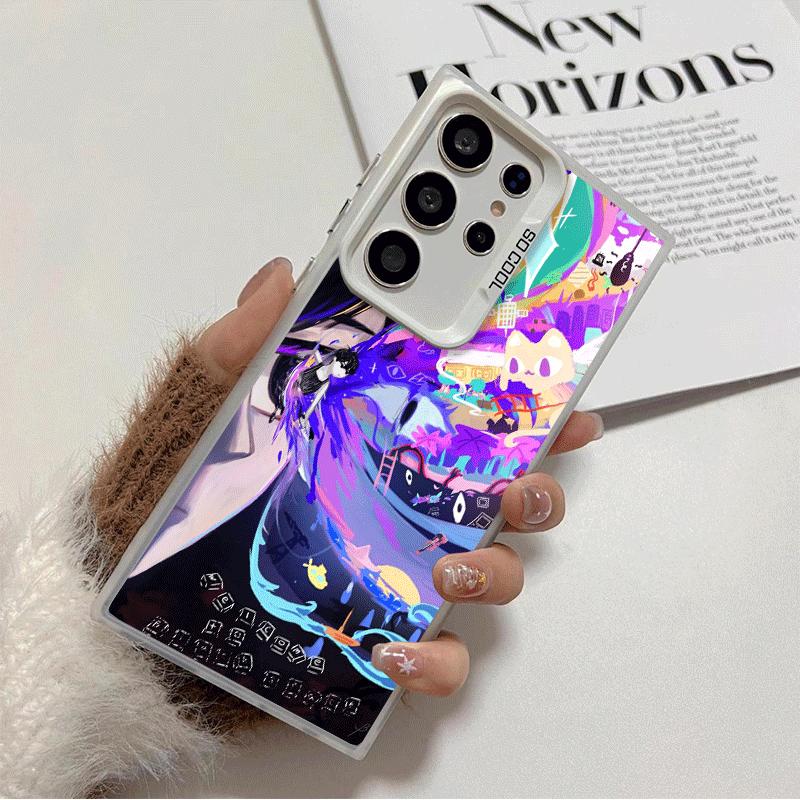 

O-Omori Cartoon Game Soft Phone Case for Samsung Galaxy S24 S25 FE S26 Edge S23 Ultra S22 Plus S21 + Shockproof Cover Back Shell Samsung S25 Ultra