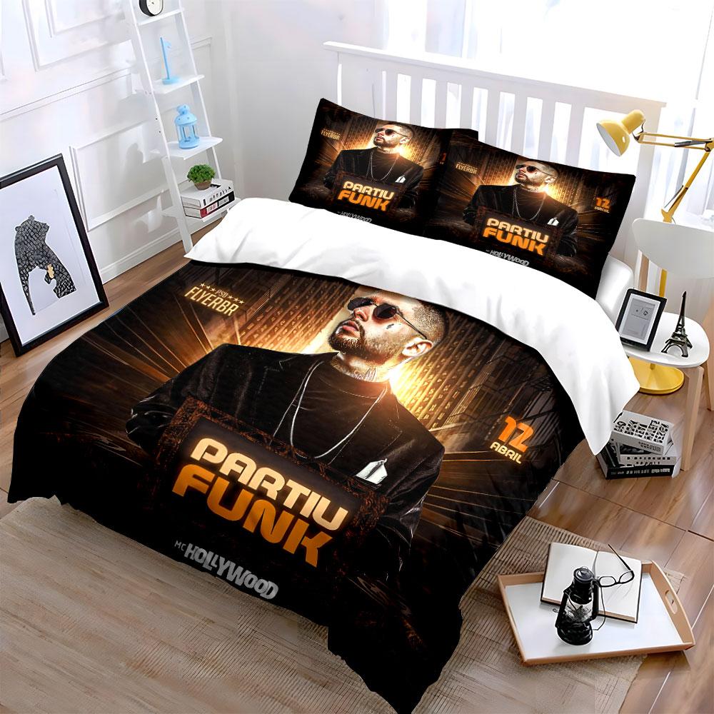 Partiu Funk Music Poster Design Bedding Duvet Cover Set Duvet Cover Pillowcases (1*Duvet Cover 2*Pillowcases, without duvet insert)
