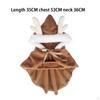 Pet Christmas Costume and Cap, Soft Outfits Fleece Year Pullover Coat Dogs Party Cloak
