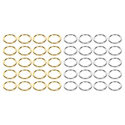 20 Pièces Anneaux en O à Ressort 1,61in Diamètre 0,2in Épais Cuivre Solide Boucles à Ressort Compactes pour Porte-clés N
