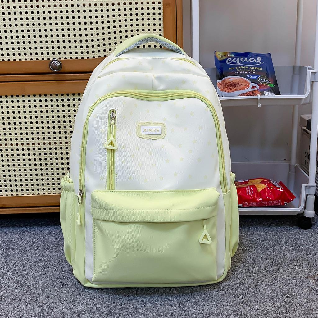 Schoolbag New High-value Japanese Ins Harajuku Fresh and Sweet Star Backpack Junior High School Students Lightweight Backpack