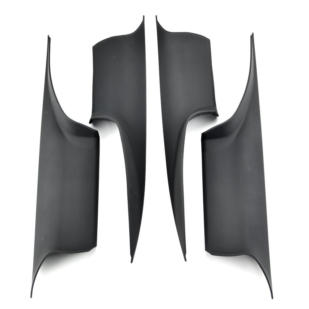4x Door Interior Inside Handle Pull Carrier Cover For 08-15 BMW 7 Series F01 F02