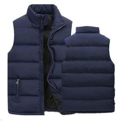 Men's Winter Vest Cotton Jacket Men's Casual Warm Cotton Clothing Cotton Sleeveless Vest
