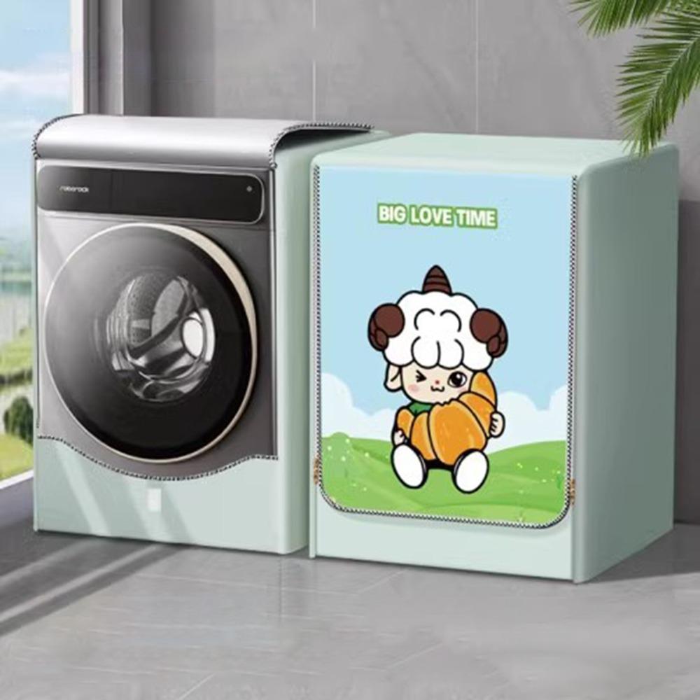 Oxford Cloth Front Load Washing Machine Cover Waterproof 4-7.5kg Cover Dustproof Covers Sunscreen Heavy Duty Washer Dryer Cover