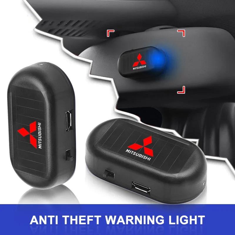 1Pcs Car Fake Security Light Solar Powered Simulated Dummy Alarm For Mitsubishi ASX Lancer Outlander Pajero EVO EX Lancer