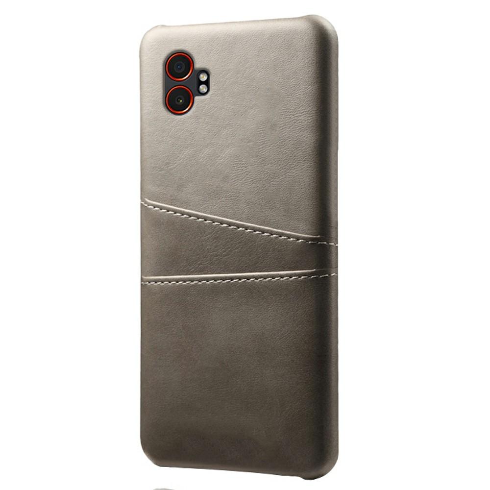 For Samsung Galaxy XCover7 Pro Case Dual Card Slots PU Leather+Hard PC Phone Cover
