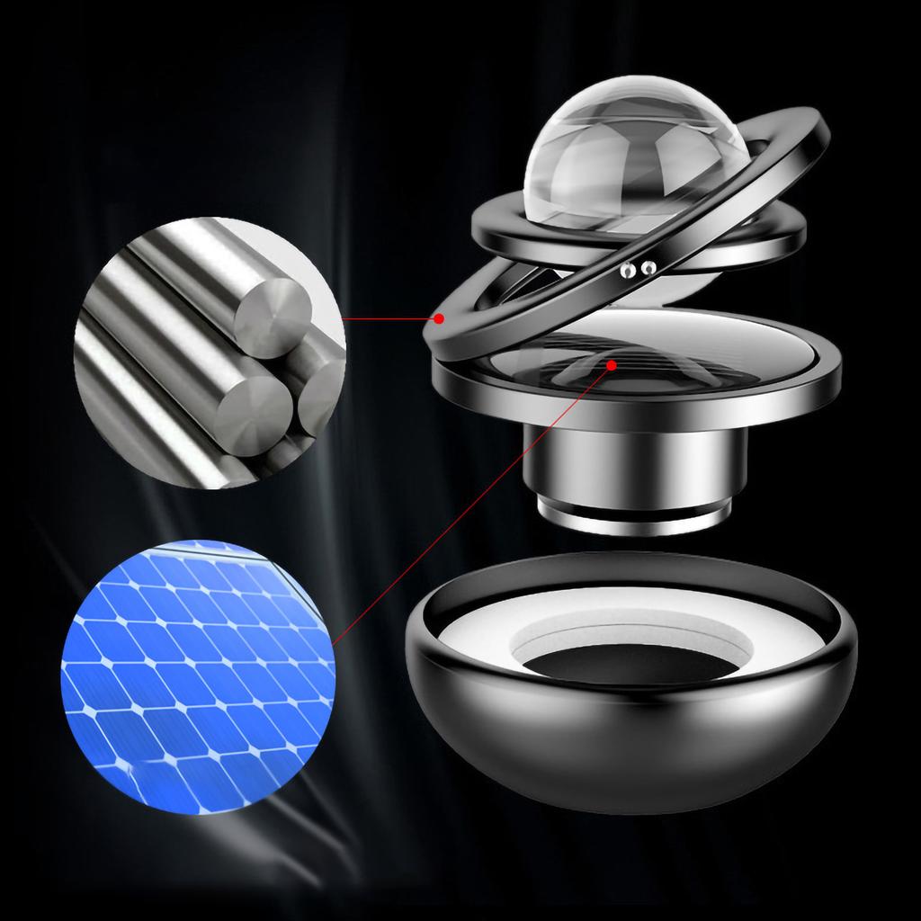 Car Perfume Pendant Galaxy Design Long Lasting Fragrance Solar Energy Rotating Car Aromatherapy Diff