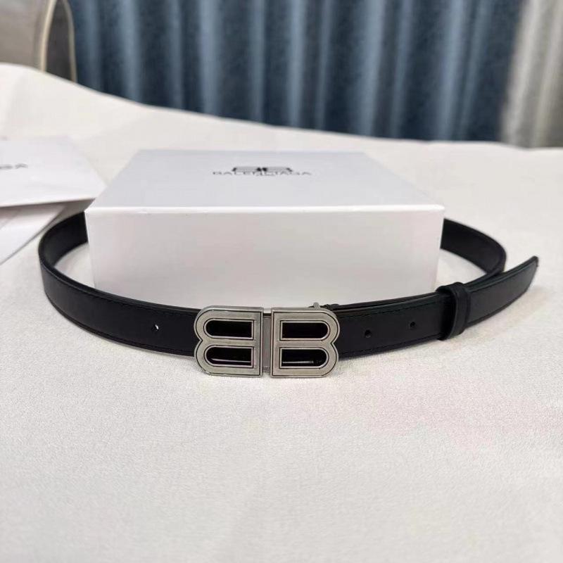 Unisex Genuine Leather Paris Belt - Double BB Design, Versatile & Stylish for Couples