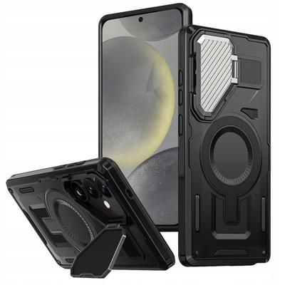 Case for Galaxy S24, Armored Back, Magsafe, Stand, Cover, Lens