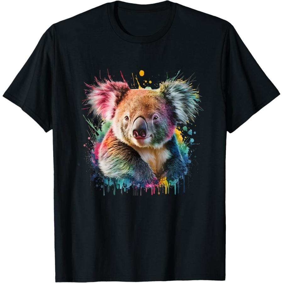 

Koala Bear Men Woman Colorful Watercolor Koala Bear T-Shirt XXXXXL