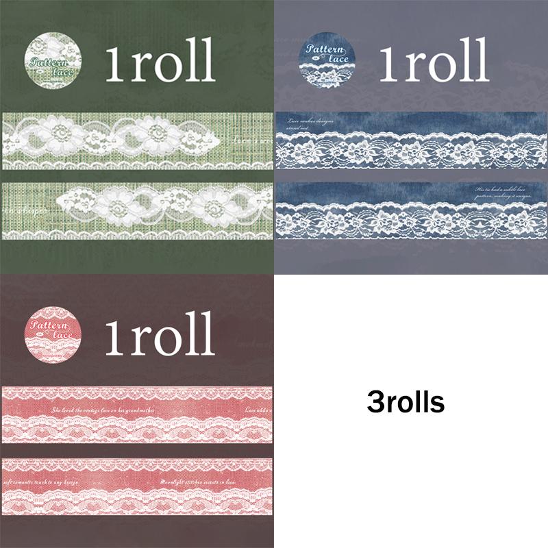 

Mr Paper 3 рулона/пакет Серия кружевной ткани Текстурный фон Декоративный скотч DIY Справочник Фоторамка Стеклянный чехол для телефона