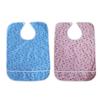 Waterproof Cotton Clothing Protector Bib Adult Eating Aid Apron with Crumb Catcher for Elderly Dining and Patient Care
