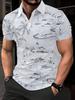 Digital Print Men'S Polo – Smooth Design