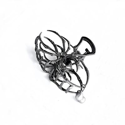 Metall-Haarklammer mit Spinnennetz-Design Große Haarklammer zum Befestigen von Hochsteckfrisuren und Styling-Accessoires für Damen und Mädchen