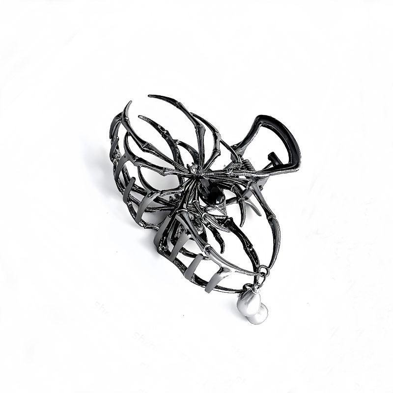 

Metal Hair Claw Clip with Spider Web Design Large Hair Claw for Securing Hair Updo and Styling Accessories for Women and Girls One Size