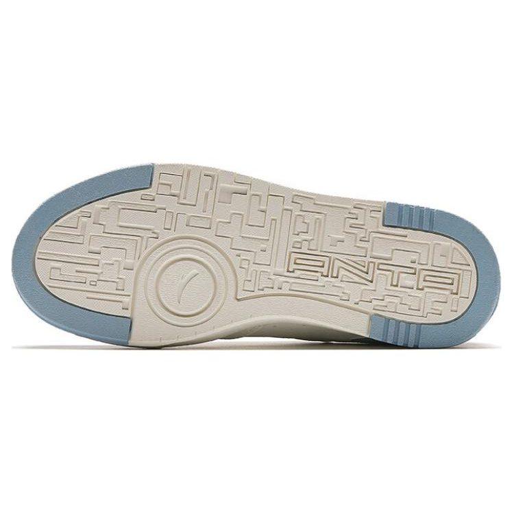 Anta Street GZ Slip Resistant Low top Skateboard Shoes Women's White Blue 122428011-1