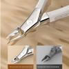 New Large Jaw Toenail Clippers Anti-Splash Thick Nails Ingrown Nails Trimmer Stainless Steel Slanted Design Nail Clippers