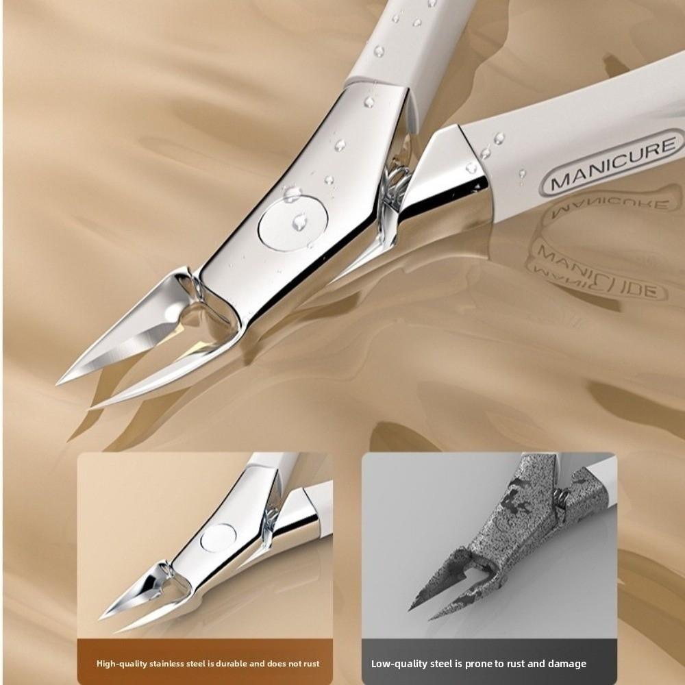 New Large Jaw Toenail Clippers Anti-Splash Thick Nails Ingrown Nails Trimmer Stainless Steel Slanted Design Nail Clippers
