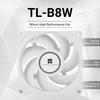 Thermalright TL-B8W CPU Fan, Computer Case Cooling Quiet 4pin PWM Fan, 80mm Silent PC Cooling, Wtih 2200RPM Speed, Low Noise 24dba, Desktop CPU