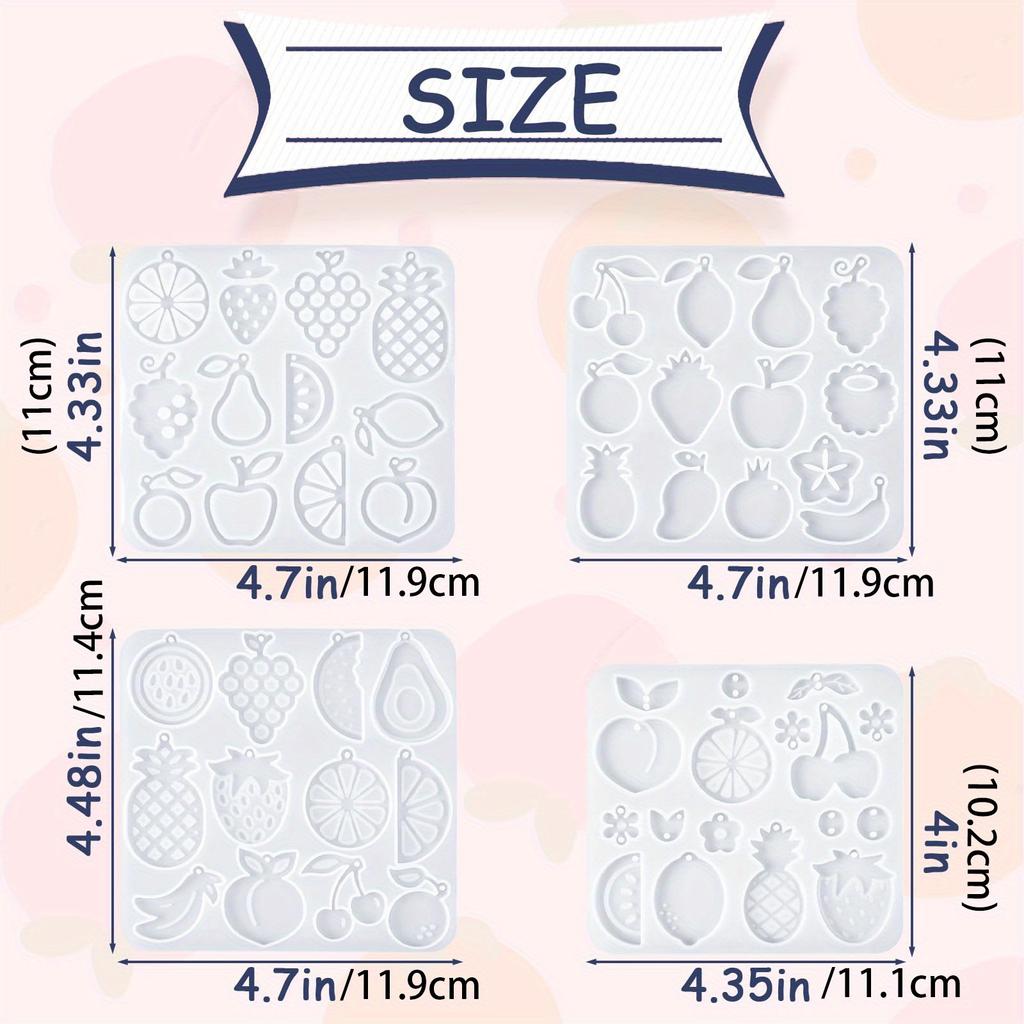 Fruit Jewelry Resin Molds, Versatile Silicone Molds for Earrings & Pendants