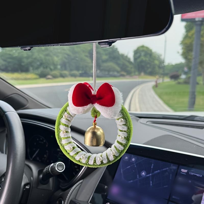 

1pc Car Interior Christmas Holiday Ornaments-Festive Car Decoration with Santa,Reindeer,Snowflakes,Candy Canes-Hanging Ornament