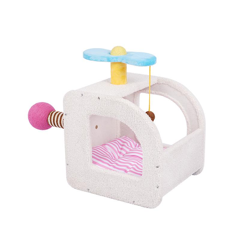 

Дом для собак Airplane Paradise, полузакрытый дом для собак, игр и сна, интегрированный мягкий дышащий домик для домашних животных, вилла 75*39*54 cm