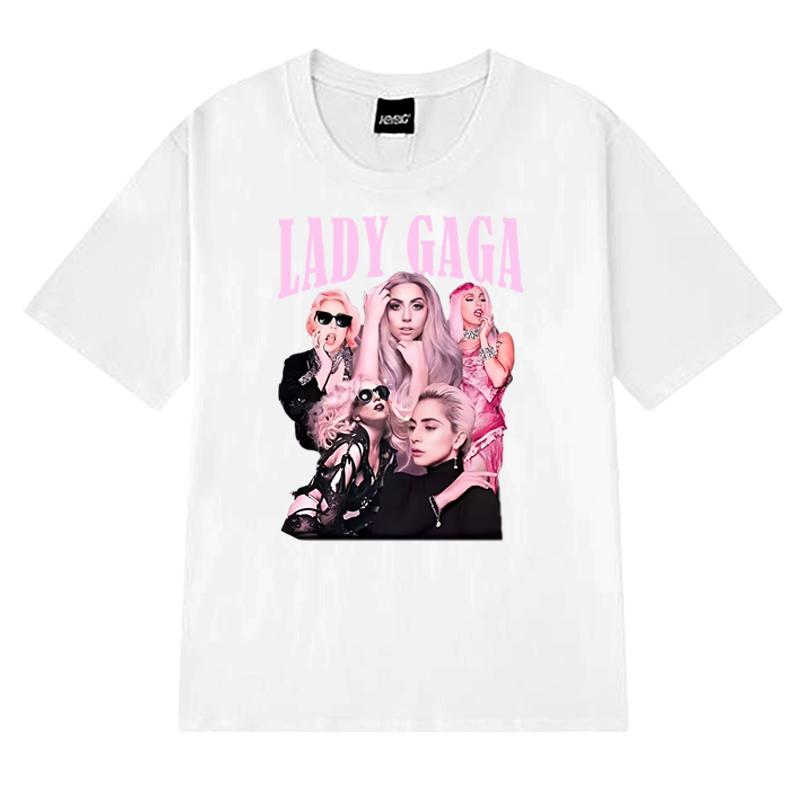 Heißer Verkauf Neues Album Lady Gaga Mayhem Hip Hop 100% Baumwolle T-Shirt Unisex Damen Kurzarm T-Shirts Sommer Unisex Übergröße Oberteile