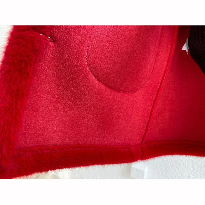 Jenterjakke Høst Vinter Varm Pelskåpe Jenter Jul Prinsesse Yttertøy Søt Barn