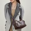 First layer vegetable tanned cowhide happy hobo bag, shoulder toast bag, leather large capacity women's casual shoulder messenger bag