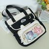 Popular New Large-capacity Shoulder Bag Simple Contrasting Color Messenger Tote Bag