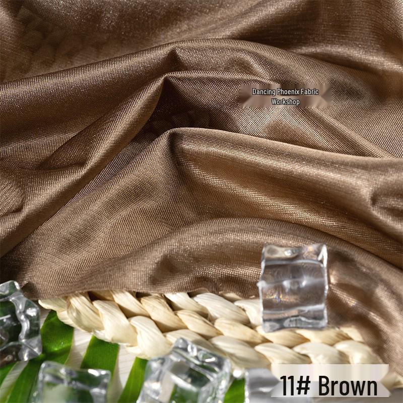 40D Warp-Knitted High-Elasticity Luster Chiffon Lining - Silky, Breathable Fabric for Dresses