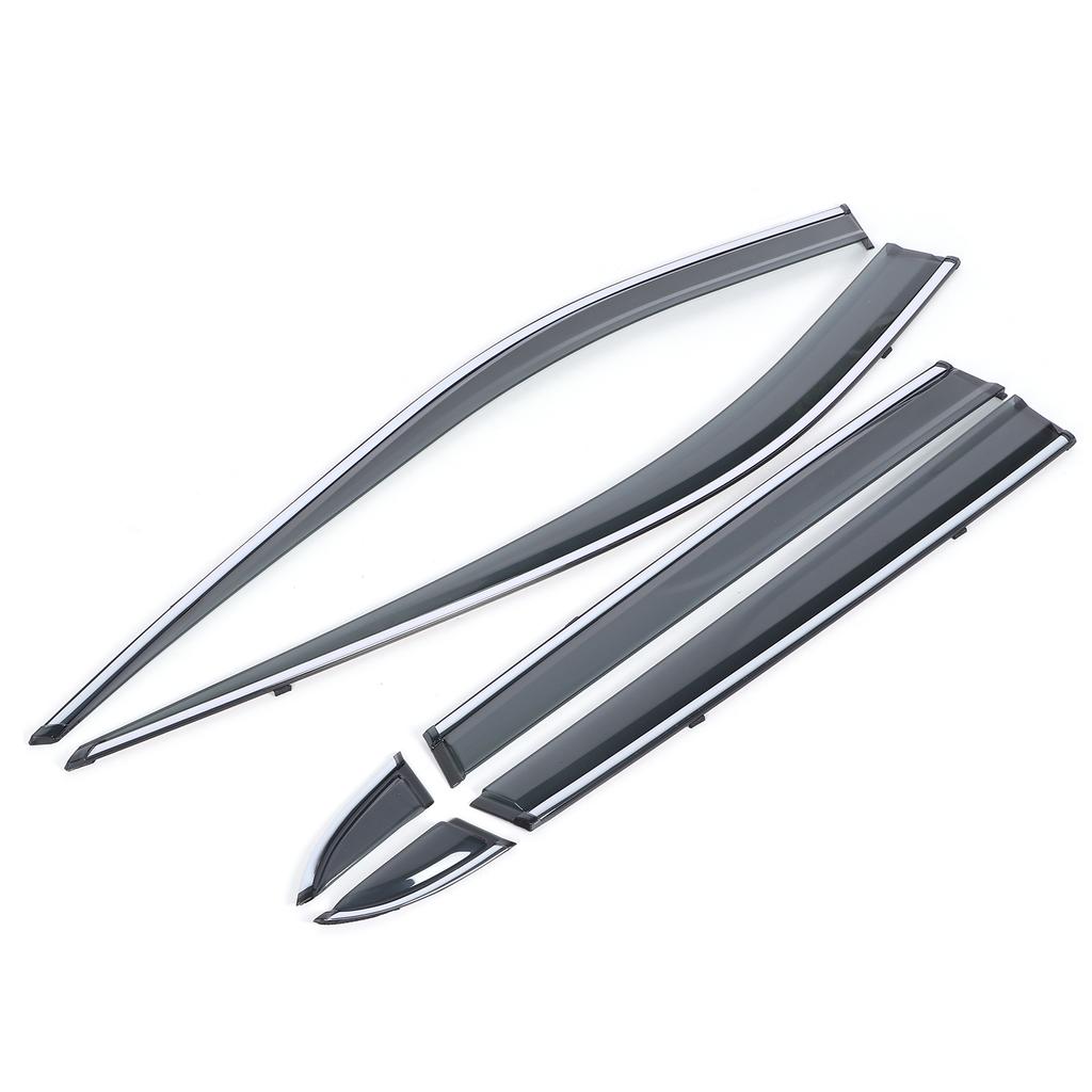 6Pcs Window Vent Visor Sun Rain Deflector Guards Smoked Color Fit for RAV4 2019‑2020
