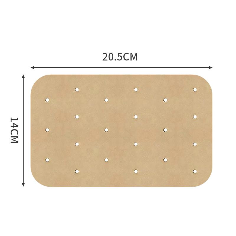 100Pcs Air Fryer Paper Disposable Non-Stick Kitchen Baking Oil-Proof Paper Micro-Wave Barbecue Oven Fryer Papers Steamer Paper