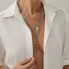 Temperament Light Luxury Metal Flower Chain Long Necklace, Ethnic Style Sun Flower Boots Pendant Necklace