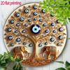 Vintage Tin Wall Art Evil Eye Sign Decorative Metal Hanging Home Decor