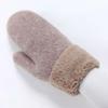 Cashmere-Like All Fingers Mittens Solid Color Fur Knitted Gloves Winter Gloves  Women Girl