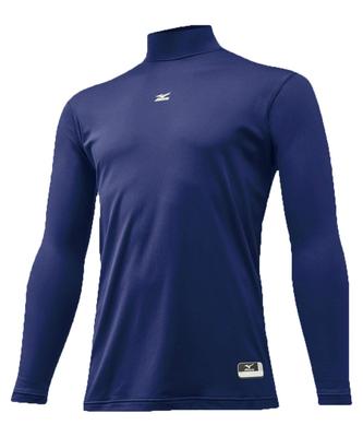 Zero Plus Undershirt 12JA5P5416 Size Fleece-Lined (High Neck/Long Sleeve) (Pastel Navy, 130)
