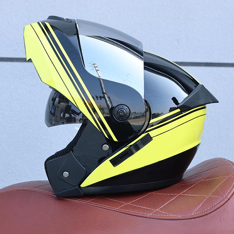 ORZ electric bicycle helmet ABS with double lenses, men's and women's four season open face helmet, riding helmet DOT