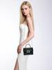 Elegant Rhinestone Women's Crossbody Bag - High-End Silk Luxury Handbag for Evening Parties