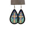 Orecchini Pendenti Etnici in Legno a Forma di Goccia d'Acqua - Semplici, Retrò, Eleganti, Versatili Accessori per Orecchie.